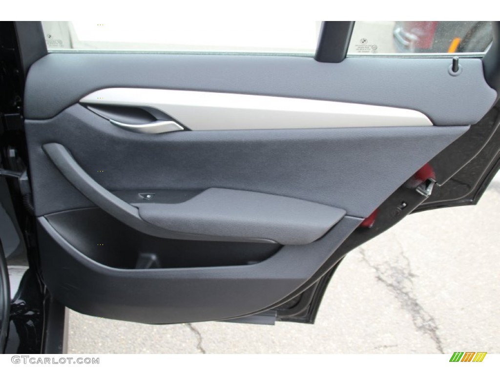 2013 BMW X1 xDrive 28i Black Door Panel Photo #101914646