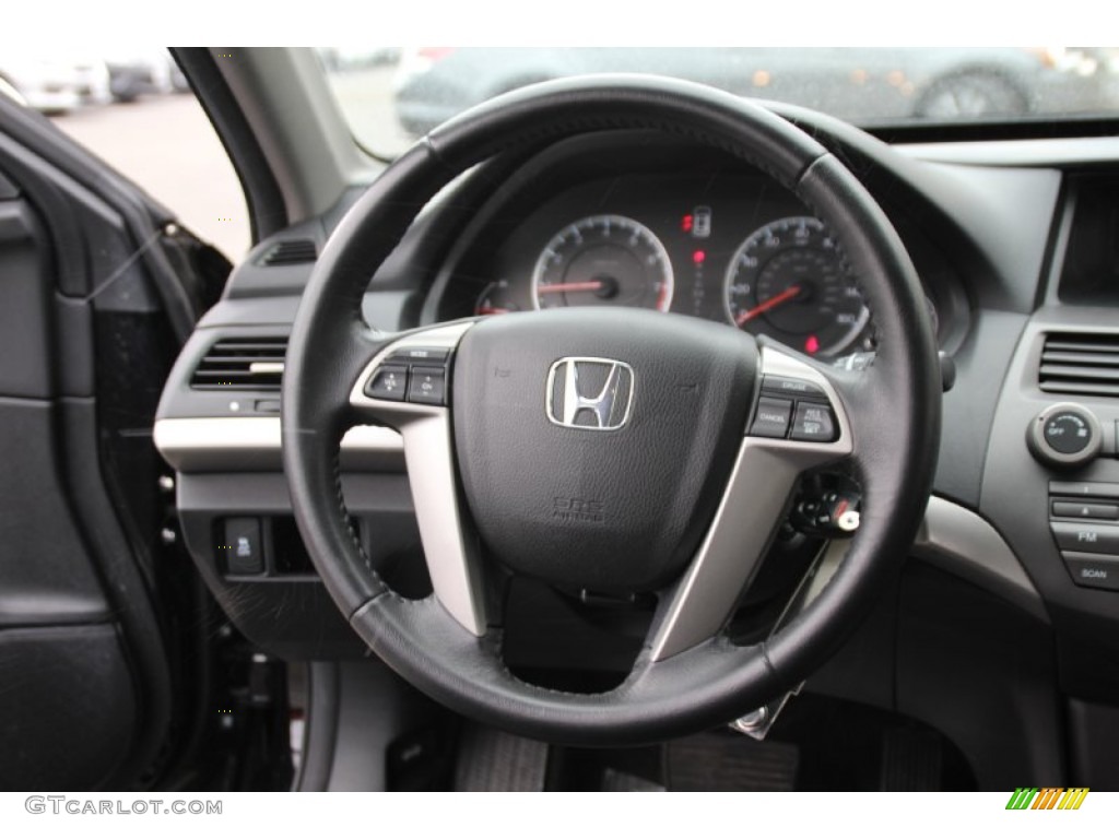 2012 Honda Accord SE Sedan Black Steering Wheel Photo #101914976