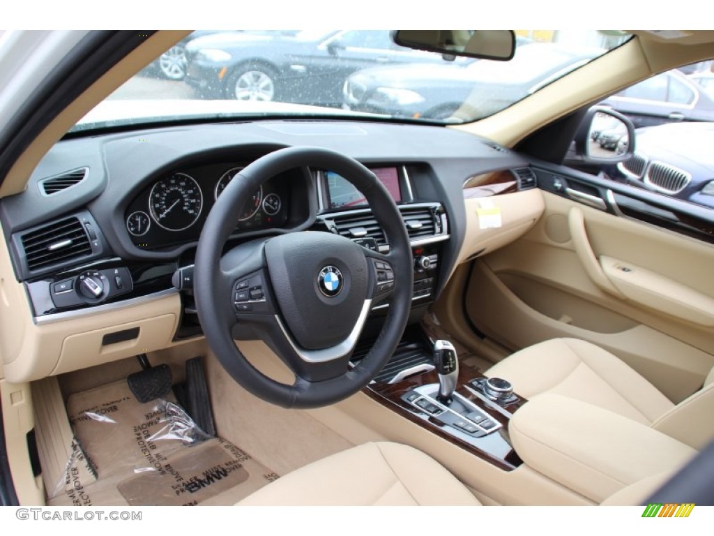 Sand Beige Interior 2015 BMW X3 xDrive28i Photo #101915963