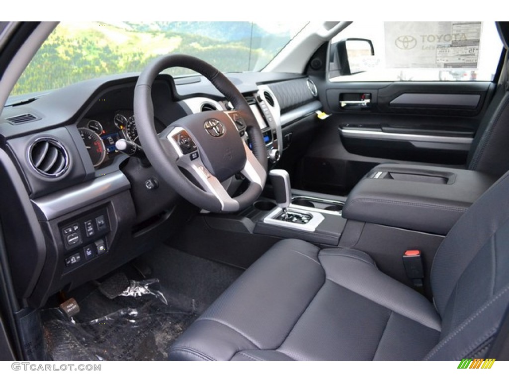 Black Interior 2015 Toyota Tundra Platinum CrewMax 4x4 Photo #101916740