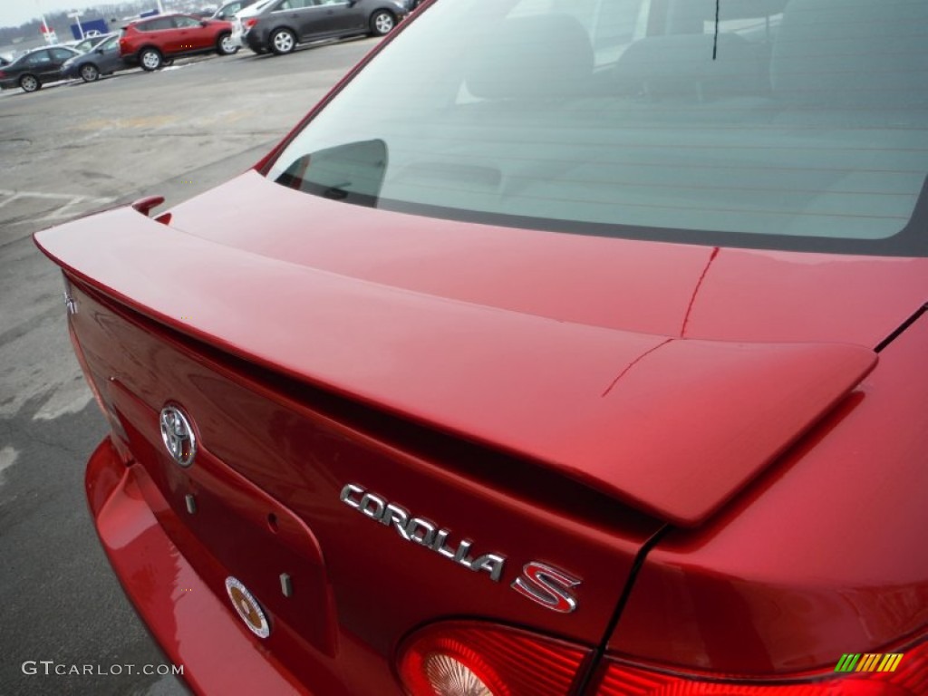 2005 Corolla S - Impulse Red / Black photo #10