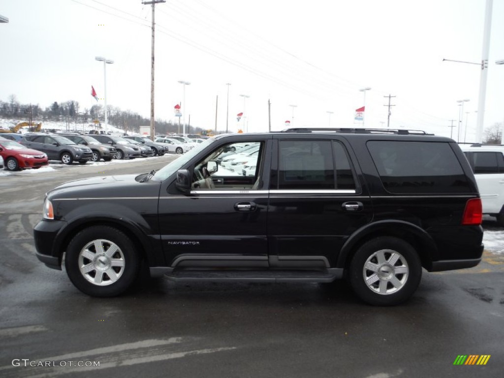 2004 Navigator Luxury 4x4 - Black Clearcoat / Light Parchment photo #6