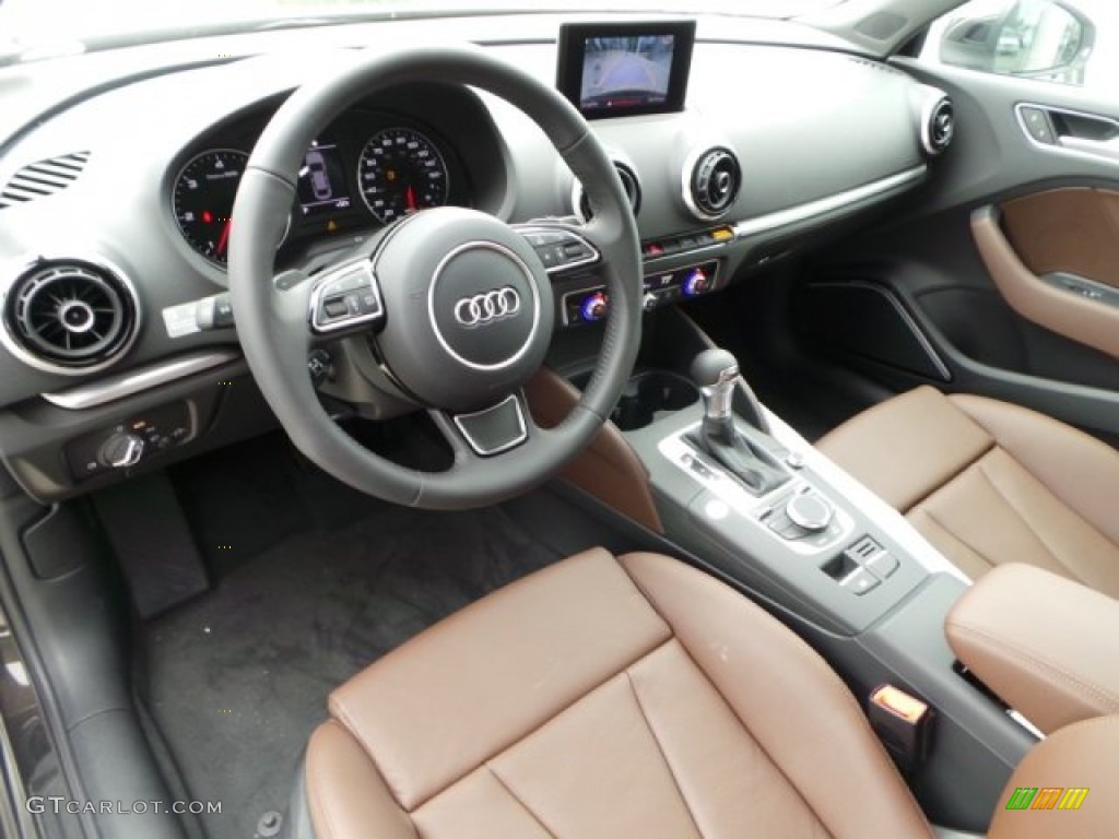 Chestnut Brown Interior 2015 Audi A3 2.0 TDI Premium Photo #101919412