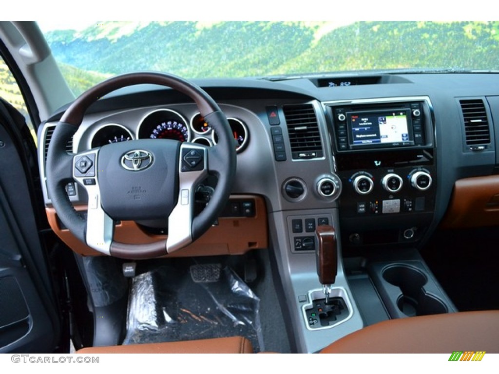 2015 Toyota Sequoia Platinum 4x4 Red Rock Dashboard Photo #101919866