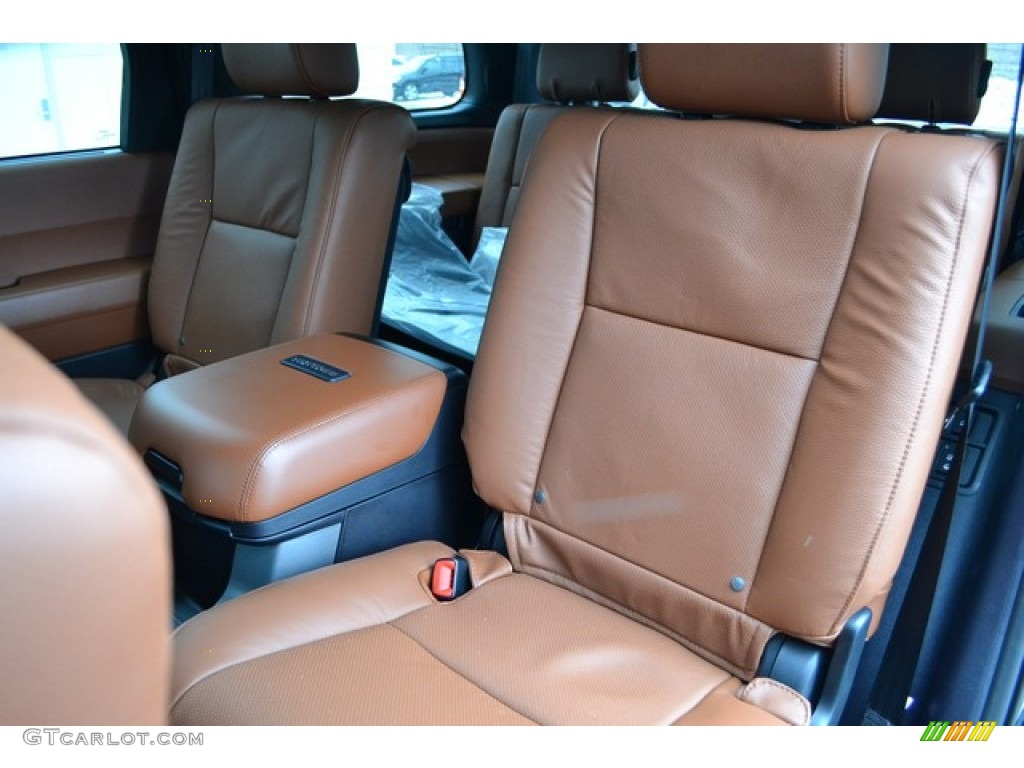 Red Rock Interior 2015 Toyota Sequoia Platinum 4x4 Photo #101919929