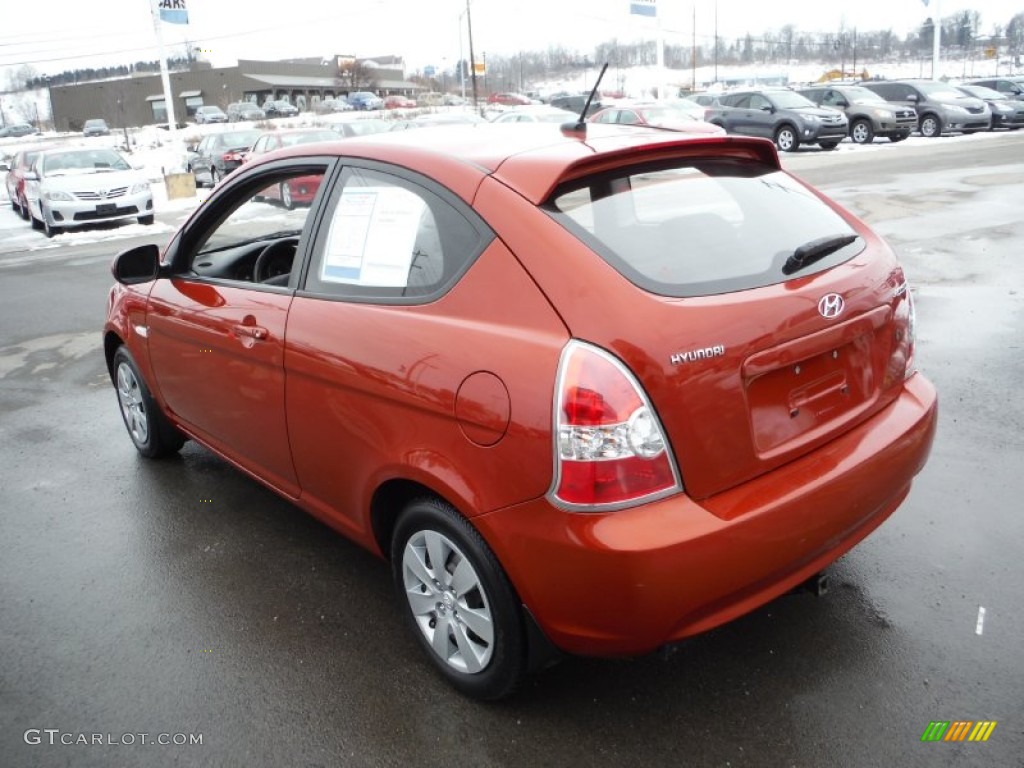 2010 Accent GS 3 Door - Tango Red / Black photo #7