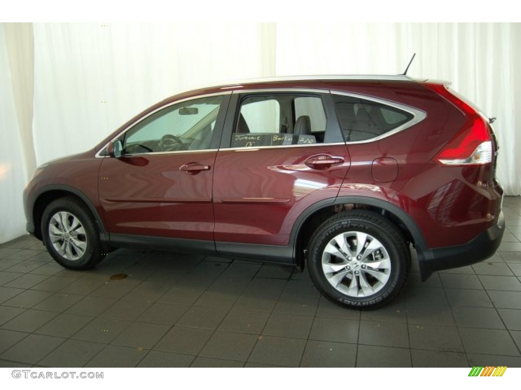 2013 CR-V EX-L - Basque Red Pearl II / Gray photo #11