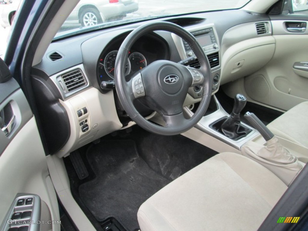 Ivory Interior 2010 Subaru Impreza 2.5i Premium Sedan Photo #101921442