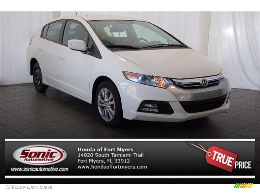 2012 Insight EX Hybrid - Taffeta White / Gray photo #1