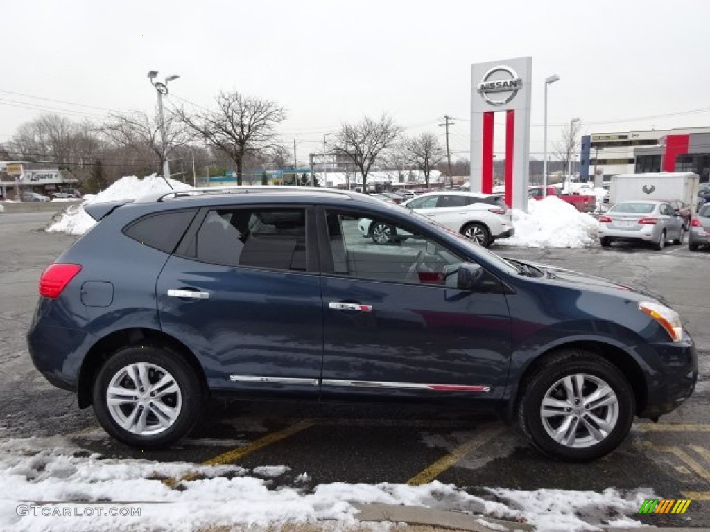 2012 Rogue SV AWD - Graphite Blue / Black photo #4