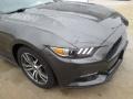 2015 Magnetic Metallic Ford Mustang EcoBoost Premium Coupe  photo #2