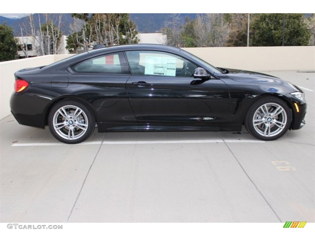 Black Sapphire Metallic 2015 BMW 4 Series 428i Coupe Exterior Photo #101925278