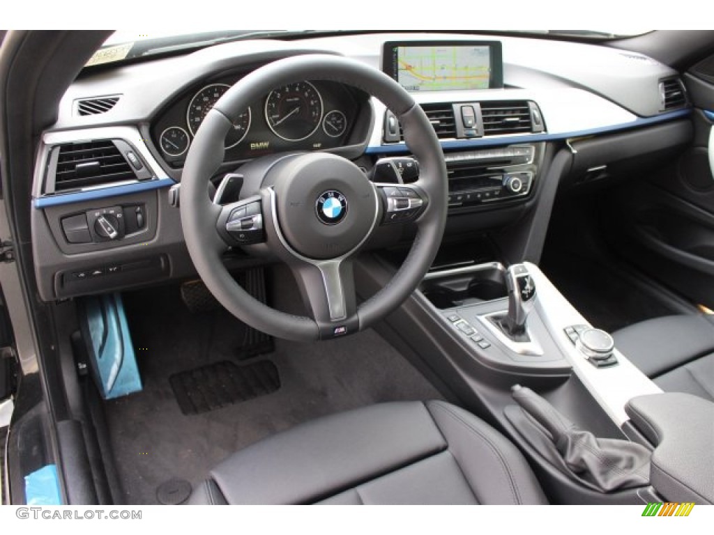 Black Interior 2015 BMW 4 Series 428i Coupe Photo #101925377