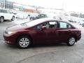 Crimson Pearl - Civic LX Sedan Photo No. 6