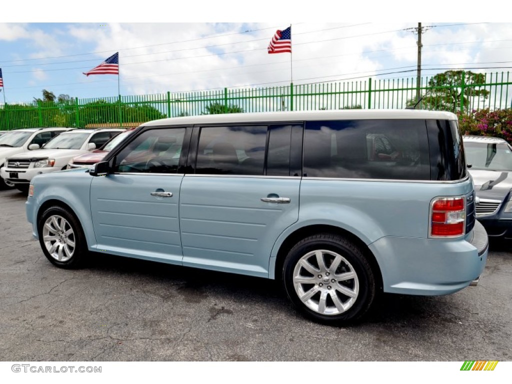 2009 Flex Limited - Light Ice Blue Metallic / Medium Light Stone photo #36
