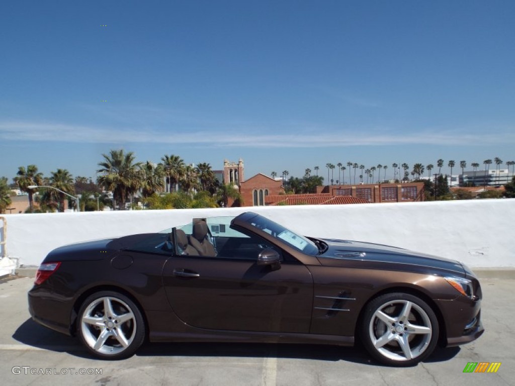 Dolomite Brown Metallic 2015 Mercedes-Benz SL 550 Roadster Exterior Photo #101927573