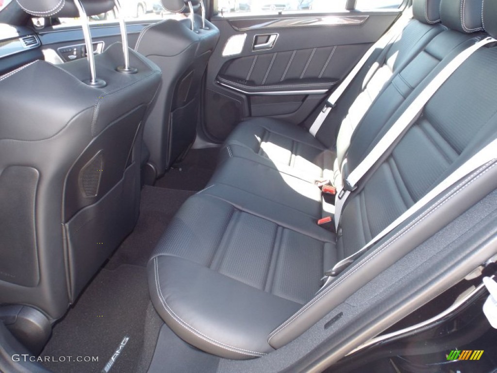 Black Interior 2015 Mercedes-Benz E 63 AMG S 4Matic Sedan Photo #101927981