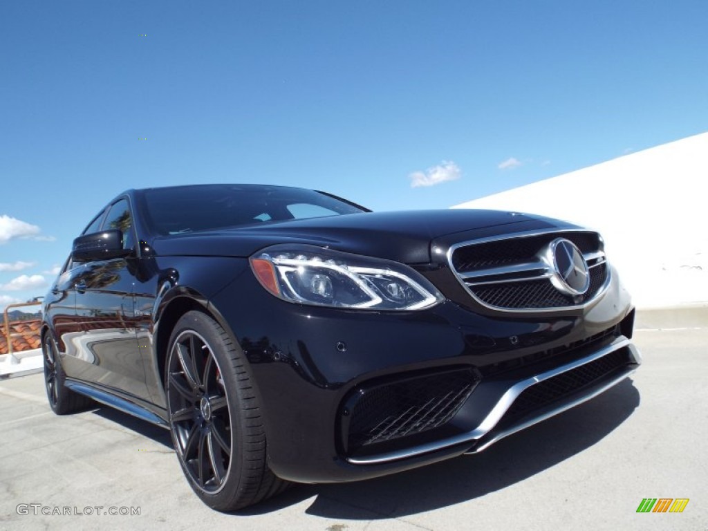 Obsidian Black Metallic 2015 Mercedes-Benz E 63 AMG S 4Matic Sedan Exterior Photo #101928278