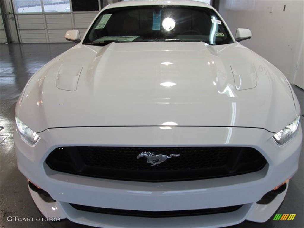 2015 Mustang GT Premium Coupe - Oxford White / Red Line photo #2