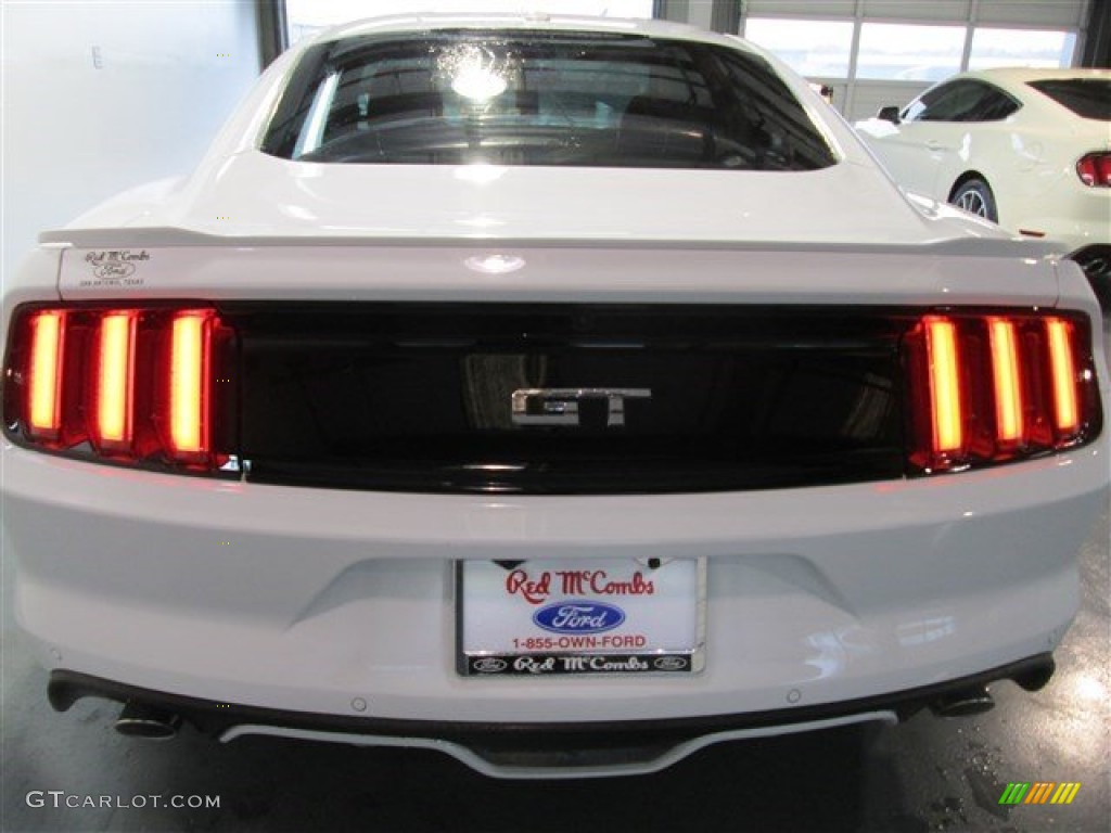 2015 Mustang GT Premium Coupe - Oxford White / Red Line photo #6