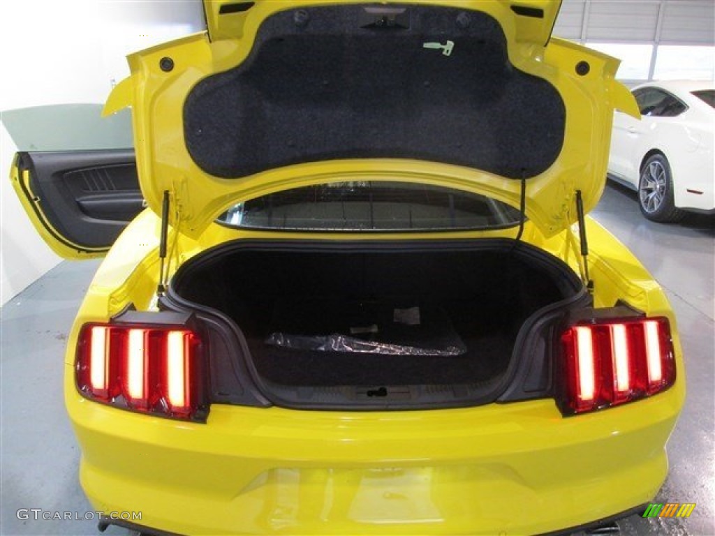 2015 Mustang GT Premium Coupe - Triple Yellow Tricoat / Ebony photo #11