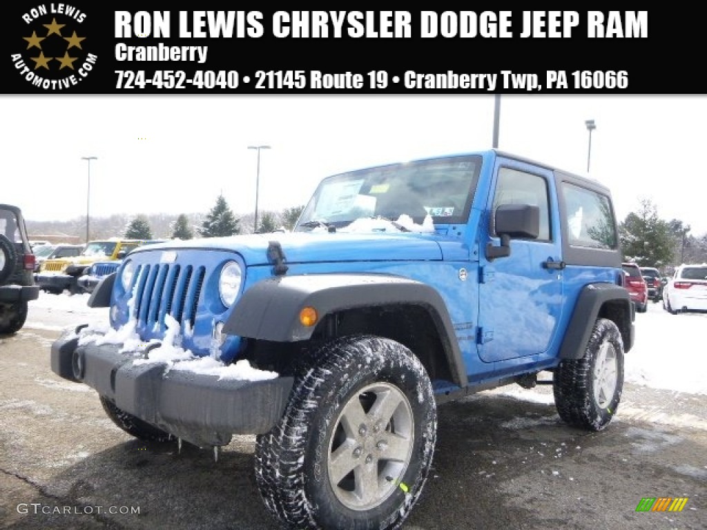 Hydro Blue Pearl Jeep Wrangler