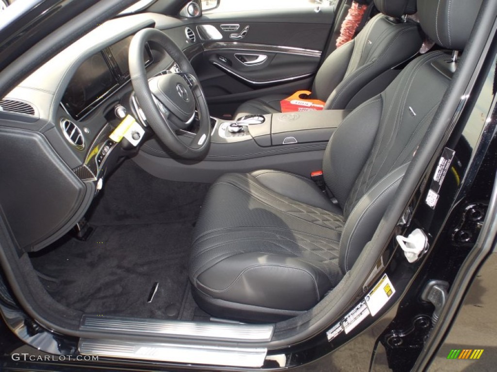 Black Interior 2015 Mercedes-Benz S 65 AMG Sedan Photo #101931866