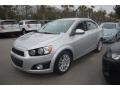 Silver Ice Metallic 2012 Chevrolet Sonic LT Sedan Exterior