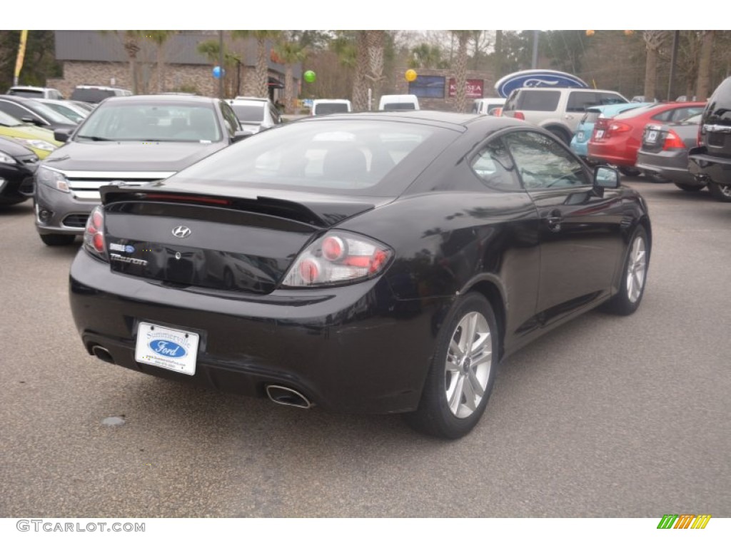 2007 Tiburon GS - Black Pearl / Black photo #3