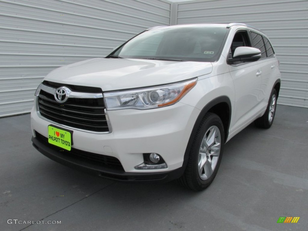 2015 Highlander Limited - Blizzard Pearl White / Black photo #7