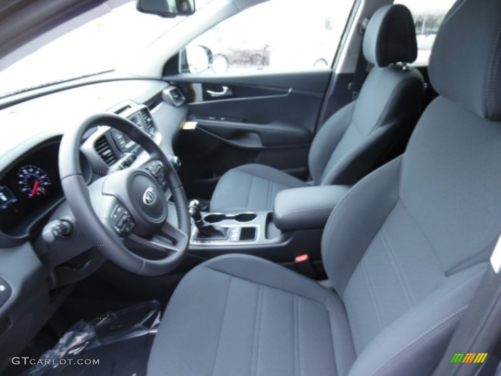 Satin Black Interior 2016 Kia Sorento LX AWD Photo #101936687