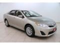 2013 Champagne Mica Toyota Camry LE  photo #1