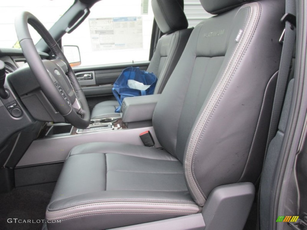 Ebony Interior 2015 Ford Expedition EL Platinum Photo #101938889