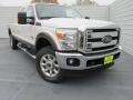 White Platinum - F350 Super Duty Lariat Crew Cab 4x4 Photo No. 2