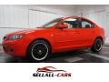 2008 True Red Mazda MAZDA3 i Sport Sedan #101907881