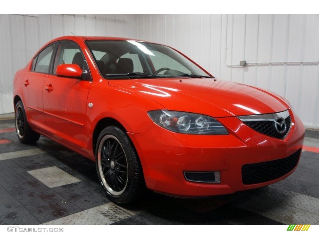 2008 MAZDA3 i Sport Sedan - True Red / Black photo #5