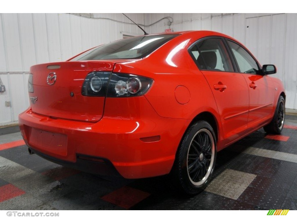 2008 MAZDA3 i Sport Sedan - True Red / Black photo #8