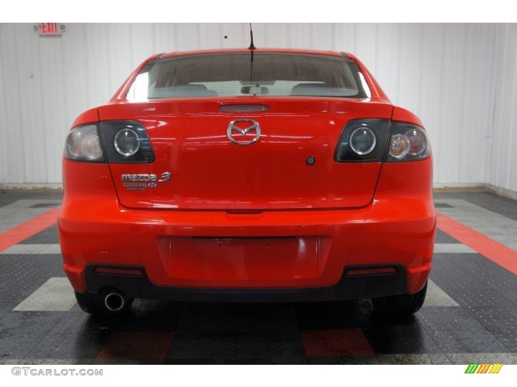 2008 MAZDA3 i Sport Sedan - True Red / Black photo #9