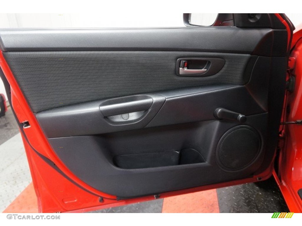 2008 Mazda MAZDA3 i Sport Sedan Black Door Panel Photo #101940305
