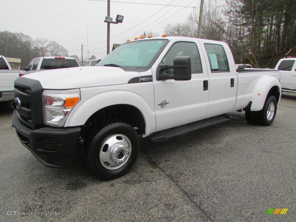 2012 F350 Super Duty XL Crew Cab 4x4 Dually - Oxford White / Steel photo #2
