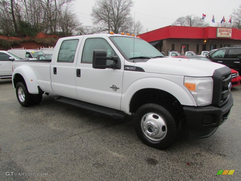 2012 F350 Super Duty XL Crew Cab 4x4 Dually - Oxford White / Steel photo #5
