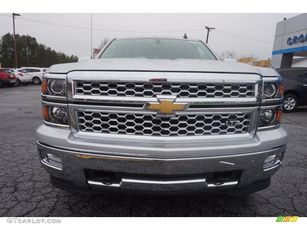 2015 Silverado 1500 LTZ Crew Cab 4x4 - Silver Ice Metallic / Cocoa/Dune photo #2