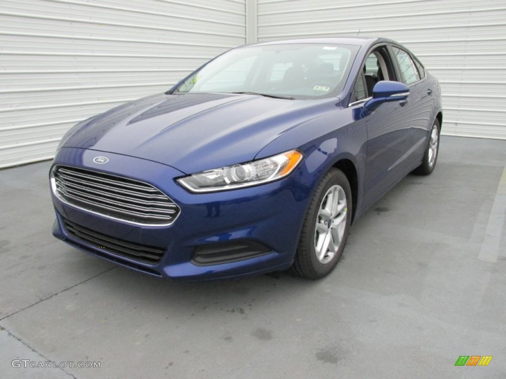 2015 Fusion SE - Deep Impact Blue Metallic / Charcoal Black photo #7