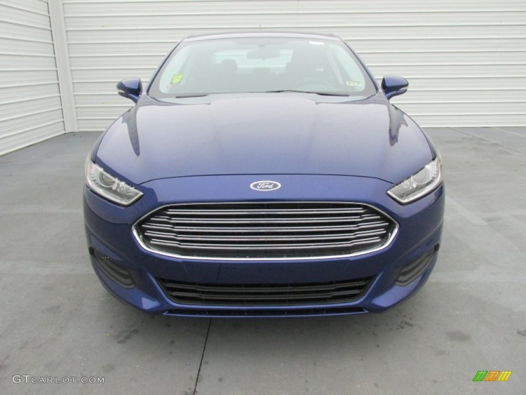 Deep Impact Blue Metallic 2015 Ford Fusion SE Exterior Photo #101941340