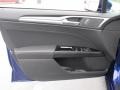 Charcoal Black 2015 Ford Fusion SE Door Panel