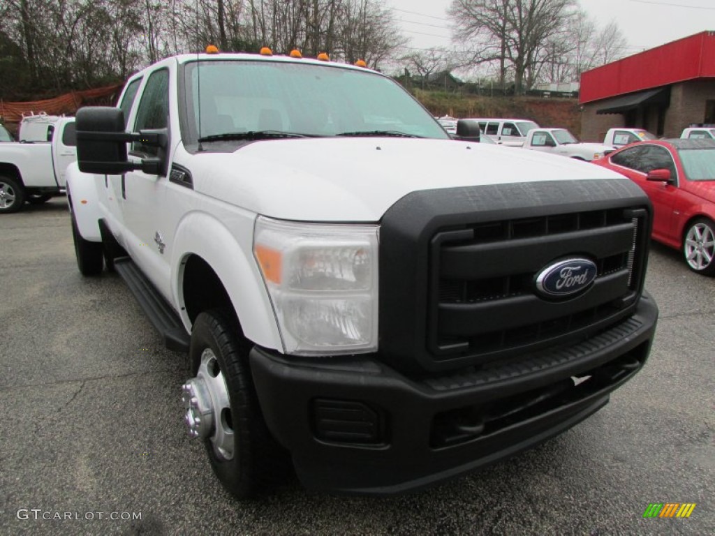 2012 F350 Super Duty XL Crew Cab 4x4 Dually - Oxford White / Steel photo #54
