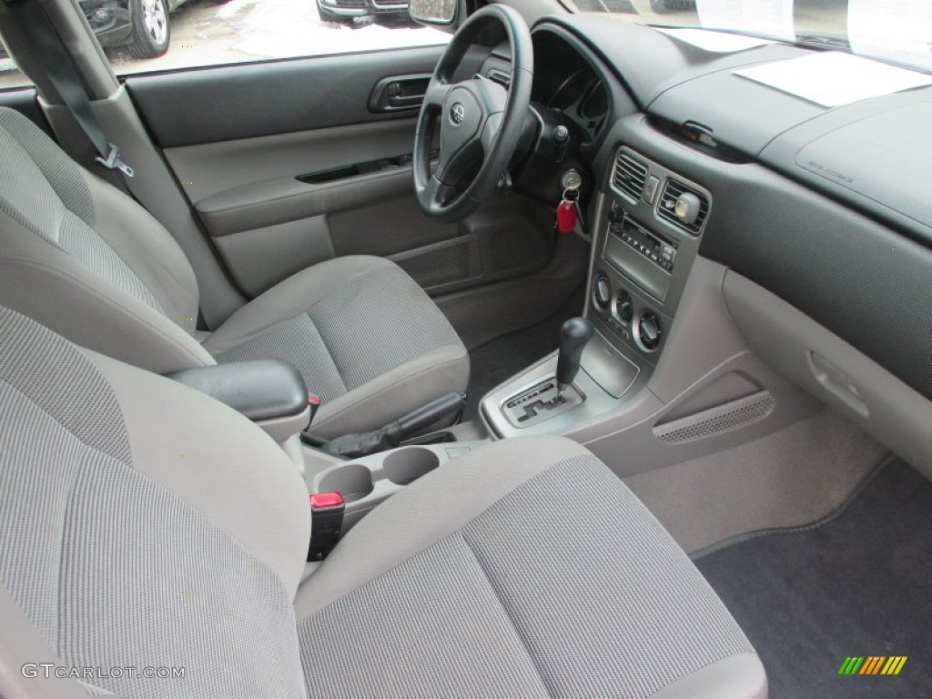 2006 Forester 2.5 X - Steel Gray Metallic / Graphite Gray photo #6
