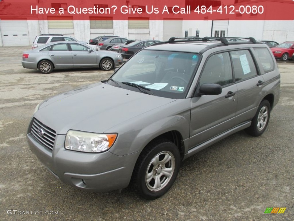 2006 Forester 2.5 X - Steel Gray Metallic / Graphite Gray photo #8
