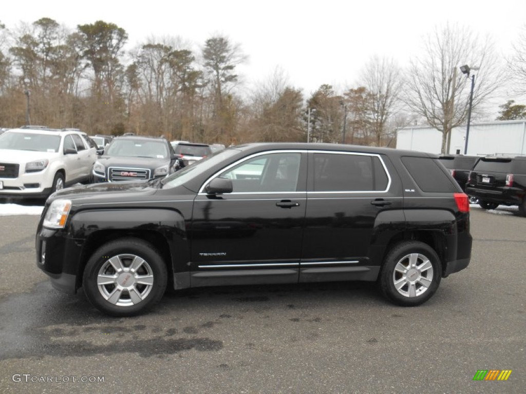 Carbon Black Metallic 2011 GMC Terrain SLE Exterior Photo #101942918