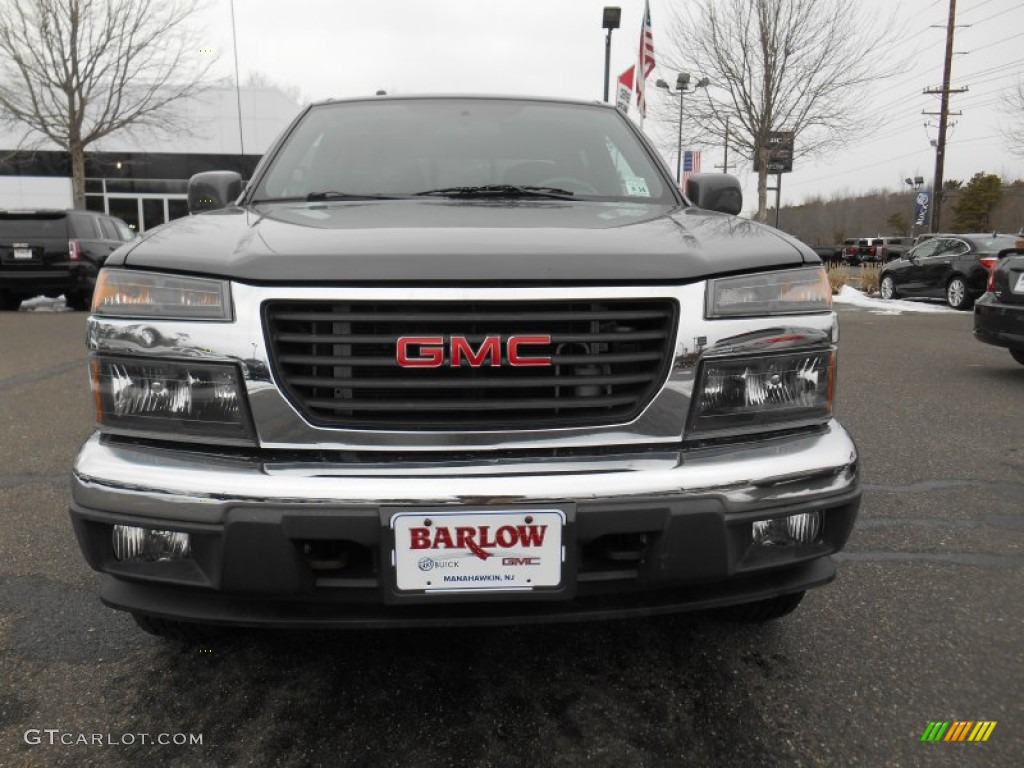 2009 Canyon SLE Crew Cab 4x4 - Dark Steel Gray Metallic / Ebony photo #2